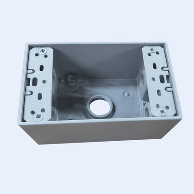 Cina Aluminium Die Casting Waterproof Conduit Box Pvc Dilapisi Warna Abu-abu 5 7 Lubang pemasok