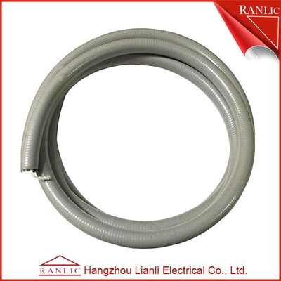 Cina Abu-abu 1/2 Cair Ketat Fleksibel Listrik Saluran PVC Dilapisi Dengan Kawat Kapas pemasok