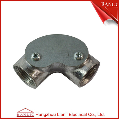 Cina Inspeksi Elbow Conduit Terminal Box Aluminium Conduit Fittings / Pra - Selesai Galvanis pemasok