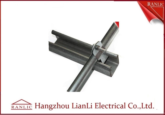 Cina Hot Dip Galvanized C Type Steel Strut Channel Fittings 41 * 41 41 * 21, Ketebalan 1.5mm hingga 2.5mm pemasok