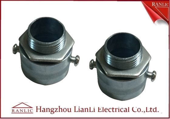 Cina Zinc Electro Galvanized Flexible Conduit Adapter untuk GI Conduit Pipe, Male Thread pemasok