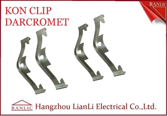 Cina Electro Galvanized EMT Conduit Fittings NO 65 Manganese Steel Caddy Clip Kon Clip pemasok