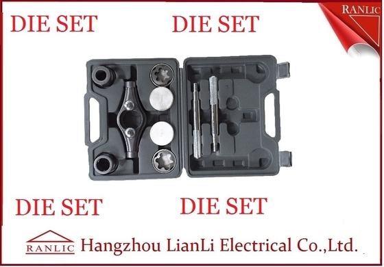 Cina Steel Iron Conduit Thread Die Set 20mm 25mm Untuk GI Conduit Dengan Kotak PVC pemasok