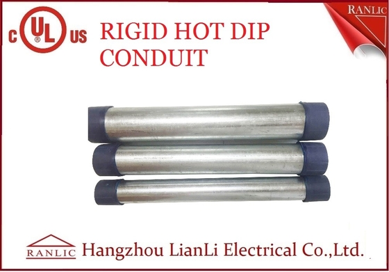 Cina RGD Galvanized Rigid Steel Conduit, Pipa Saluran Listrik 1/2 Inch 4 inci pemasok