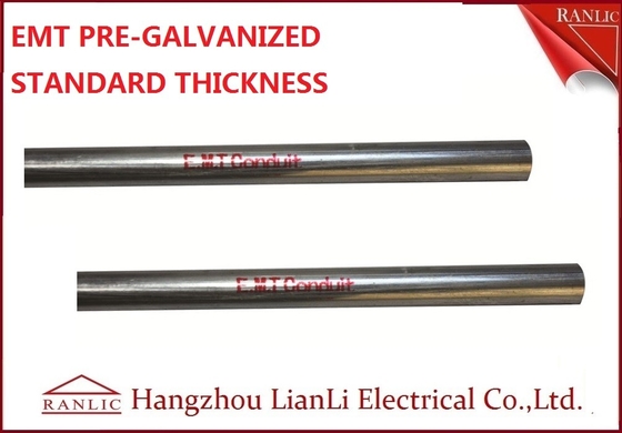 Cina 1-1/2&quot; Steel Electrical Metallic Conduit dengan Pre Galvanized Finish 3,05 Meter pemasok