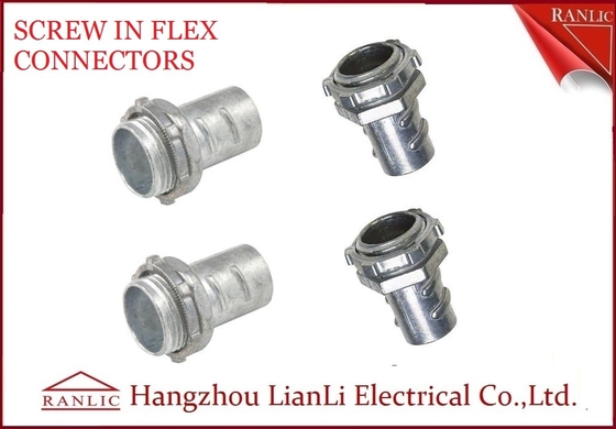 Cina 3/4 inci 1 inci Fleksibel Conduit Fittings Kotak Outlet Konektor Sekrup dengan Locknut pemasok