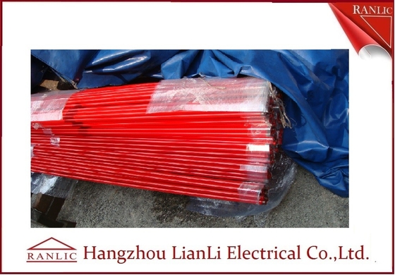 Cina 1/2 &quot;3/4&quot; PVC Coated Rigid Electrical Conduit Pipe 3.05M dalam Warna Hijau, Oranye pemasok