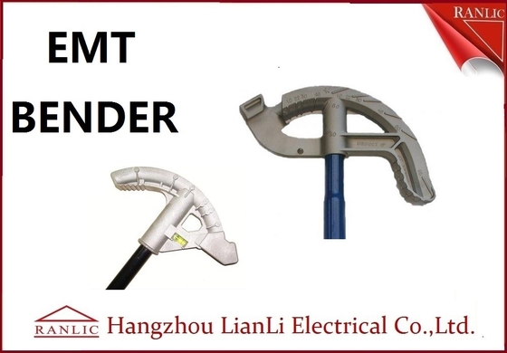 Cina 3/4 &quot;1&quot; Aluminium EMT Conduit Bender Conduit Tools dengan Pegangan Biru / Kuning / Putih pemasok