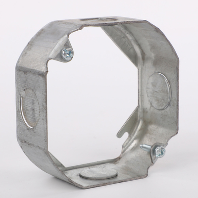 Fleksibel AC Cable Clamp IN 3/8 &quot;Snap-In Double Duplex Connector Zinc Die Casting 1/2&quot; Tenggorokan untuk Outlet Box pemasok