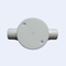 ABC 3 Way Electrical Junction Box 25mm Bagian Sekrup Menggunakan Kuningan Hitam Putih pemasok