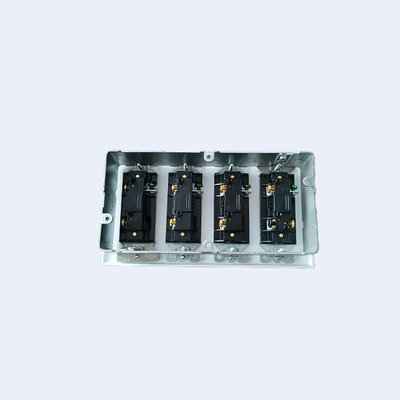 Ruffin Four Gang Wall Light Switch Cincin Plester Pra Fabrikasi pemasok