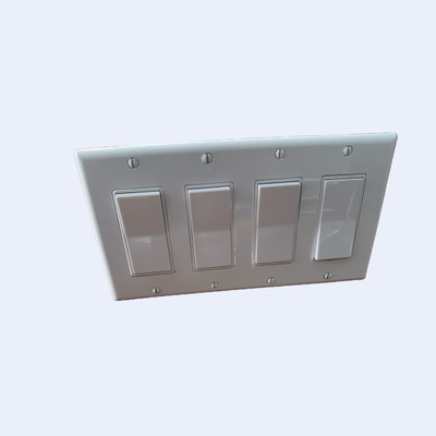 2 Gang Dekorasi 125v Stainless Steel Push Button Switch Prefab pemasok