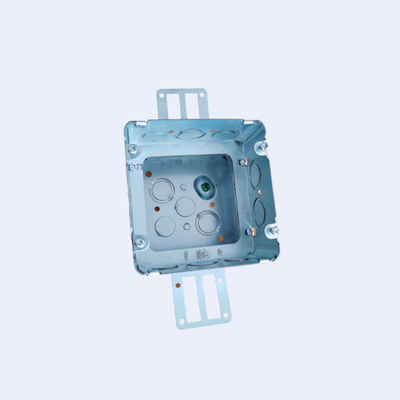 1.60mm Tebal Bahan Baja Circular Junction Box 2-1/8 &quot;Kedalaman 1&quot; Kockouts pemasok