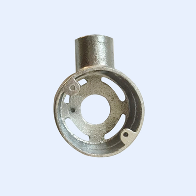 25MM Deep Looping Di Circular Junction Box Empat Lubang Berulir Hot Dip Galvanis pemasok