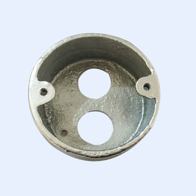 25MM Deep Looping Di Circular Junction Box Empat Lubang Berulir Hot Dip Galvanis pemasok