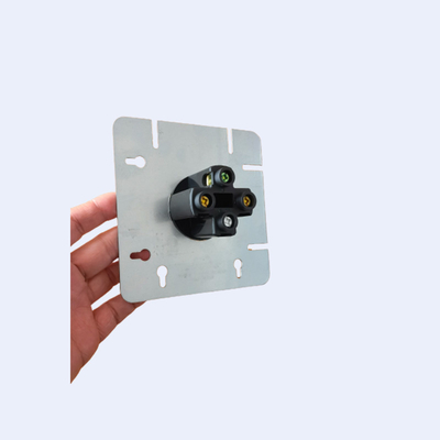5 Inch Metal Conduit Box Cover 1.60MM Tebal Baja Galvanis Dengan Knockouts pemasok